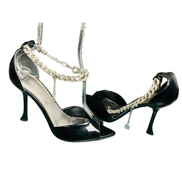 Guess women’s high heel shoes size 8.5 rhynestone straps gorgeous - Picture 1 of 10